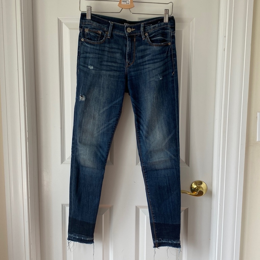 Express Repreve ankle leggings mid rise